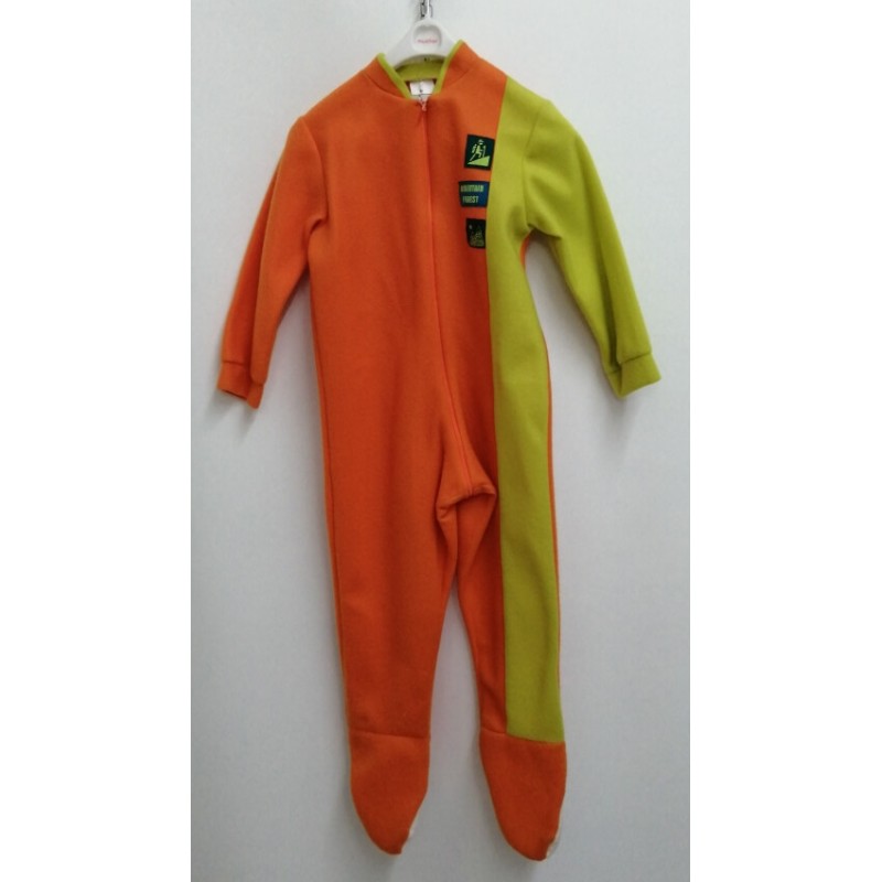 PIJAMA MANTA NARANJA 4 AÑOS